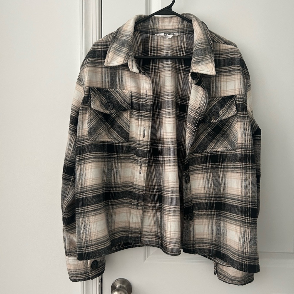 Steve Madden Plaid Utility Shacket